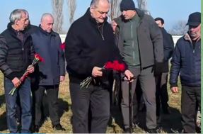 Сергей Меликов приехал в Дербентский район почтить память Эрика Селимова и Равшана Селимова