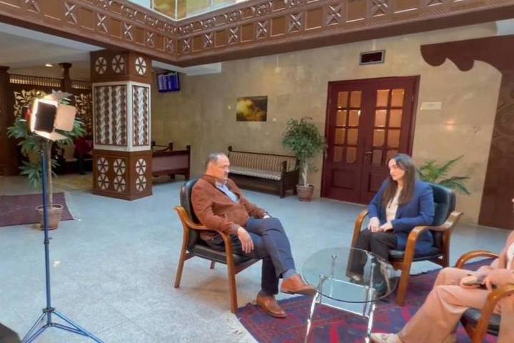 Глава Дагестана Сергей Меликов дал интервью журналистам дагестанских телеканалов