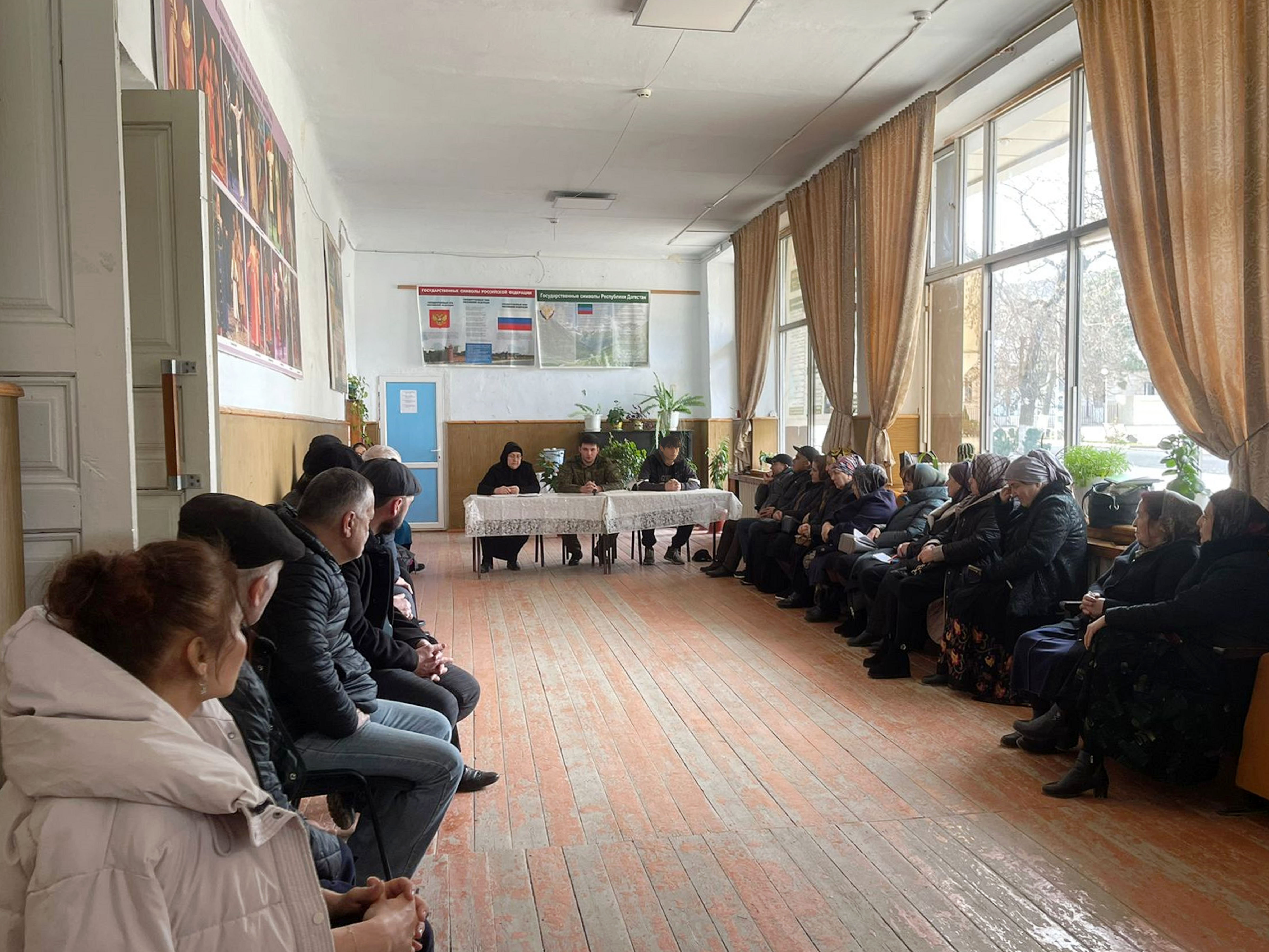 Встречу с участником СВО провели в Центре культуры села Маджалис Кайтагского района