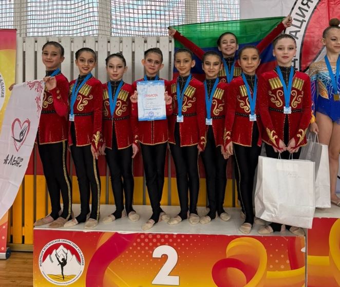 Юные гимнастки из Дагестана стали серебряными призерами турнира в Северной Осетии