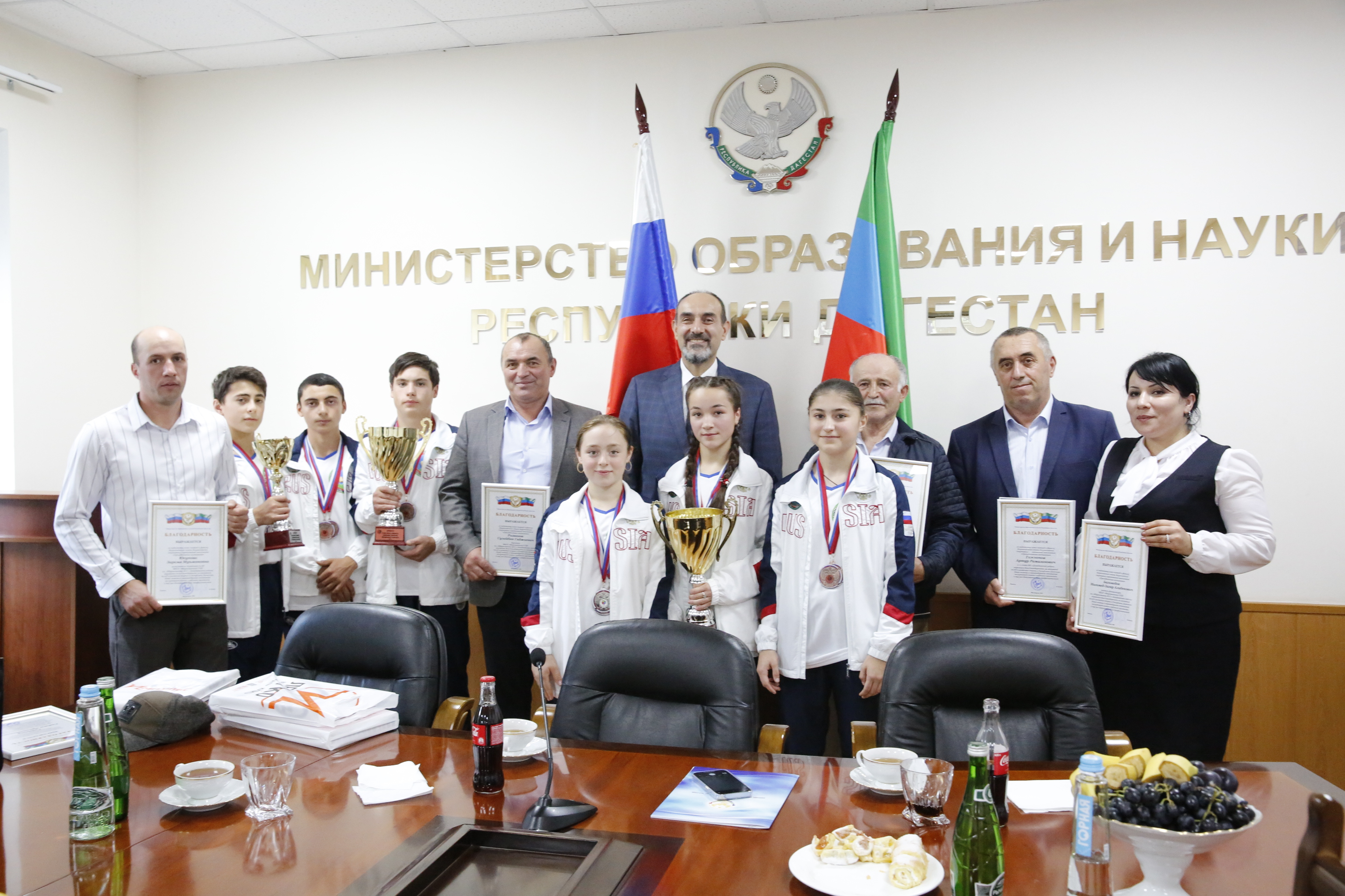 Встреча с победителями и призерами финала Президентских состязаний прошла в Дагестане