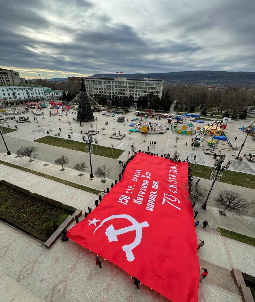 На центральной площади Махачкалы прошла Всероссийская акция «Трезвый Новый Год»