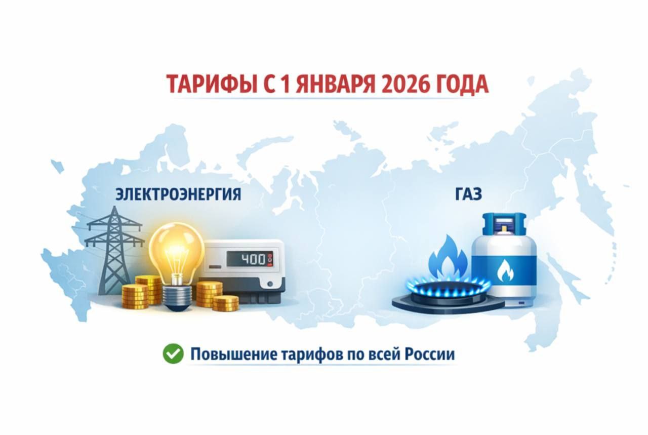 Увеличились тарифы на газ и электроэнергию