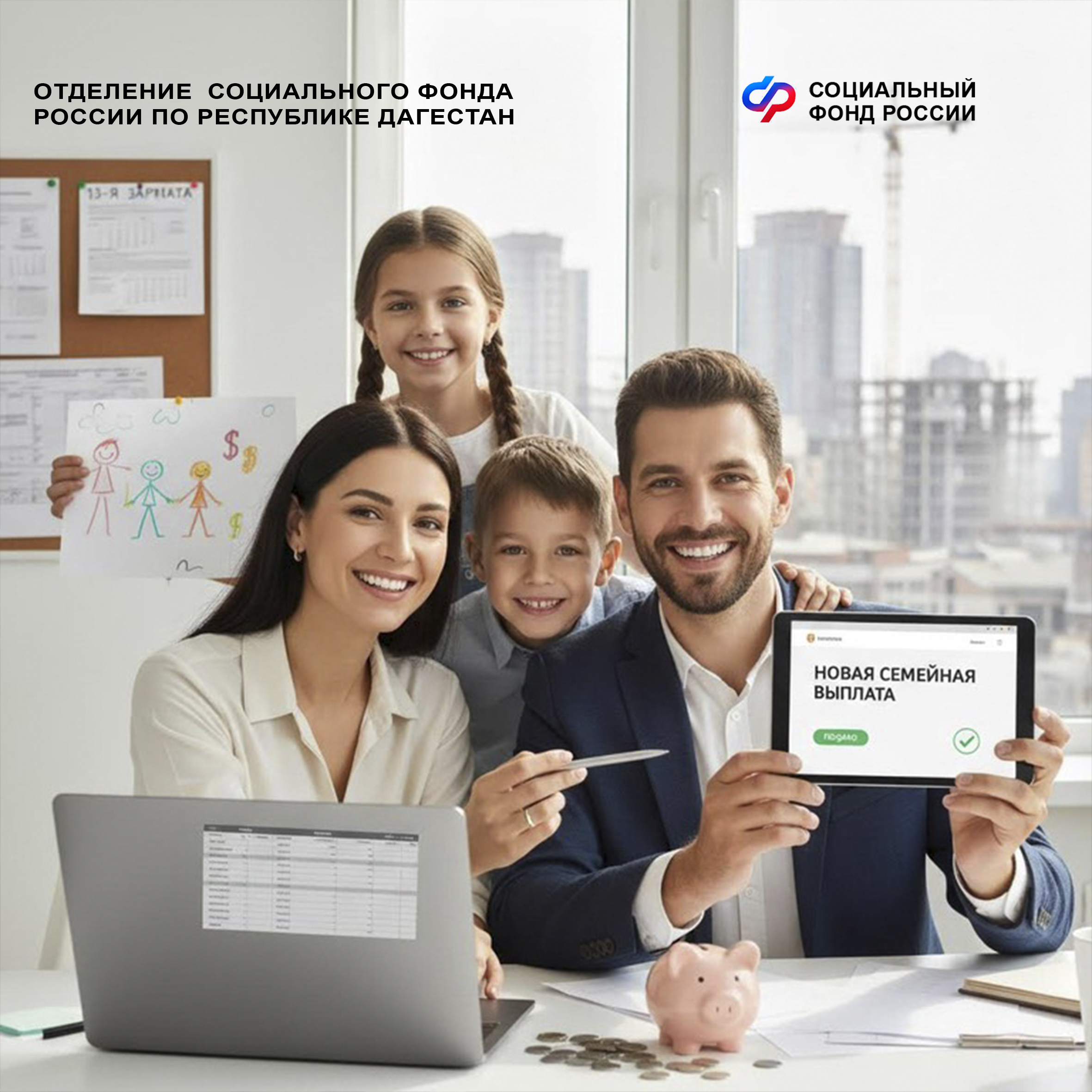 Отделение Соцфонда по Дагестану: с 2026 года для работающих родителей с двумя и более детьми вводится новая ежегодная выплата