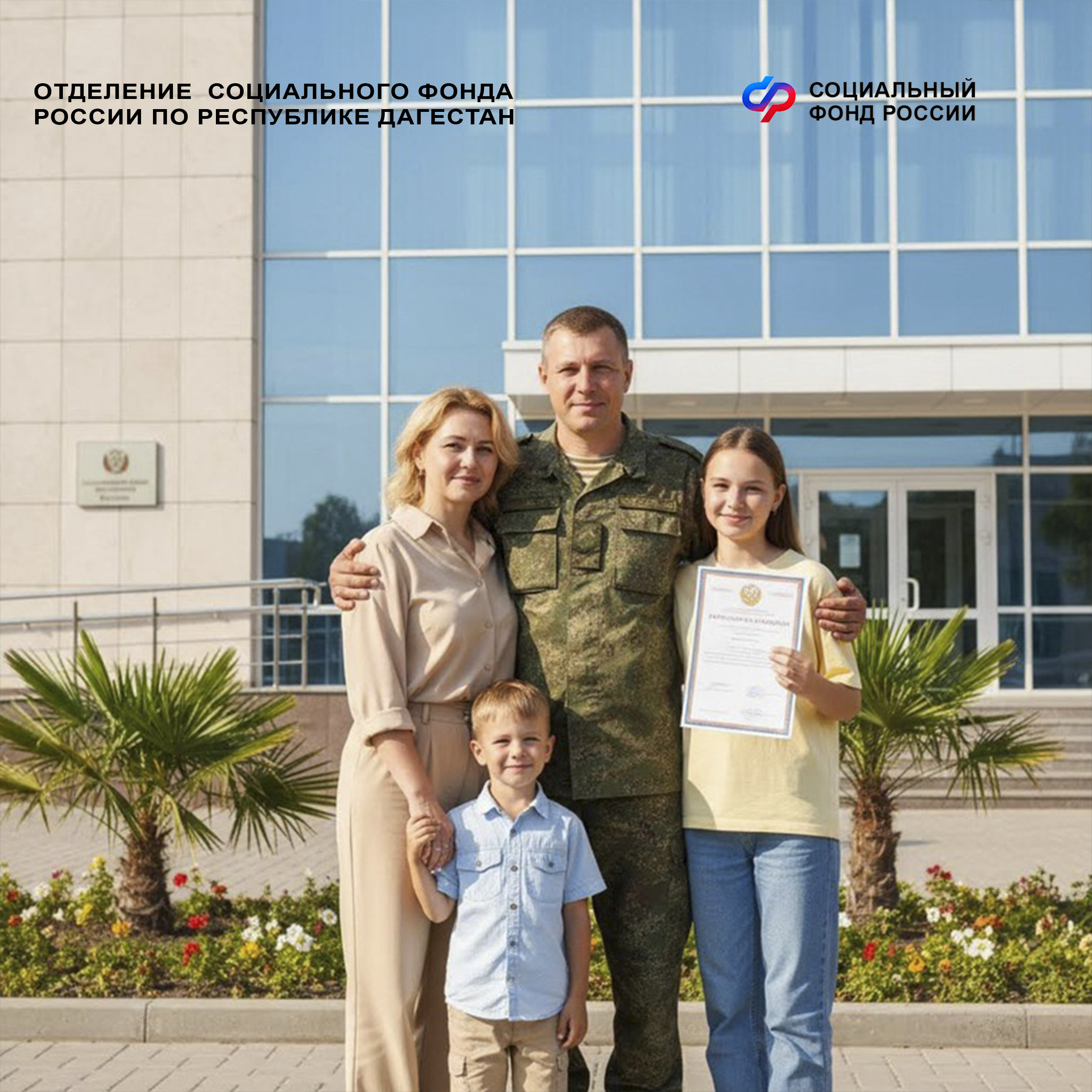 СФР по Дагестану: какие меры поддержки положены участникам СВО и их семьям