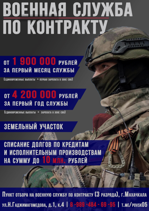 Информационные материалы для проведения разъяснительной, информационно-агитационной работы по привлечению граждан на военную службу по контракту