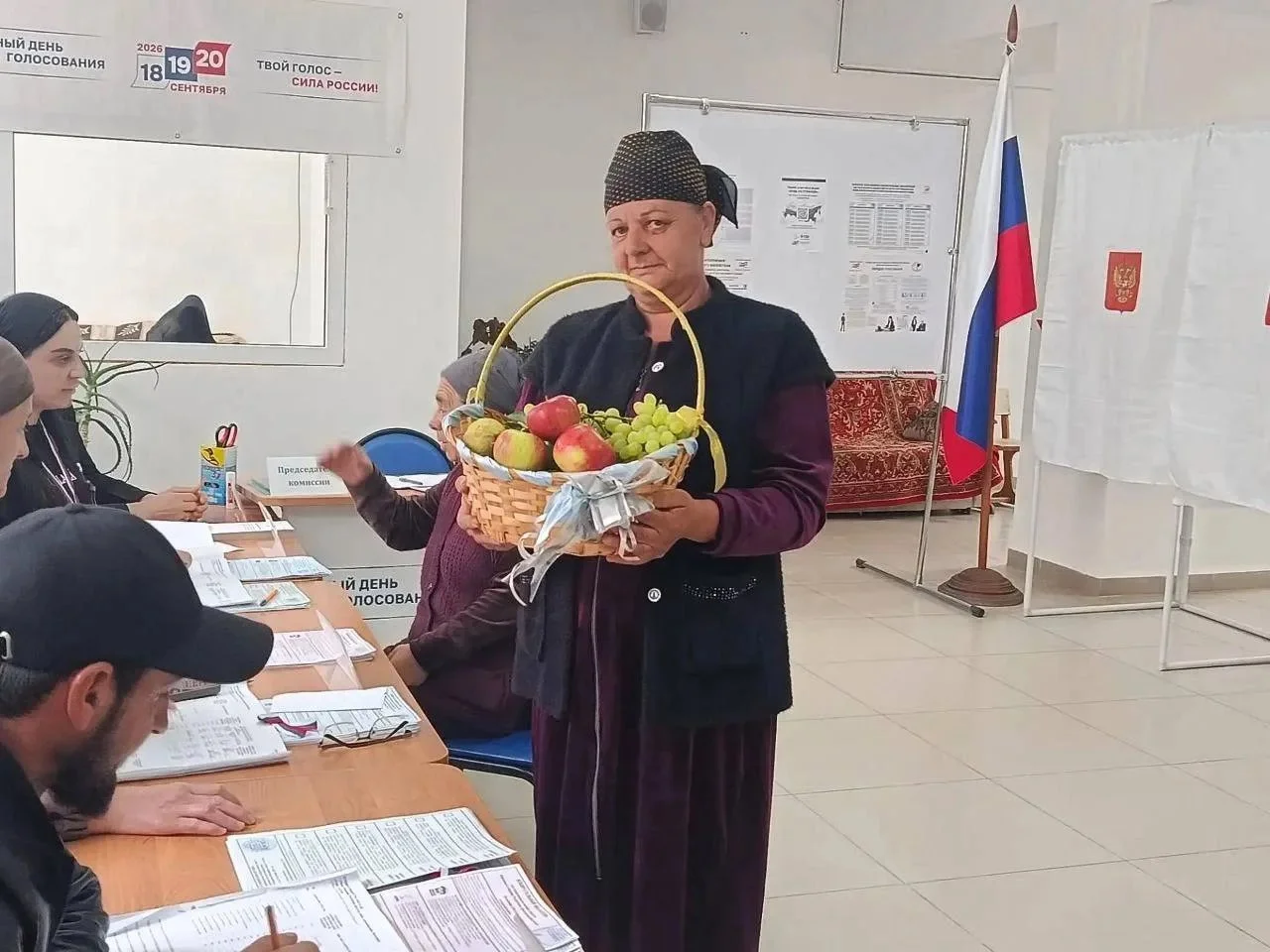 Натуральная продукция дагестанских аграриев делает процесс голосования на выборах еще приятнее