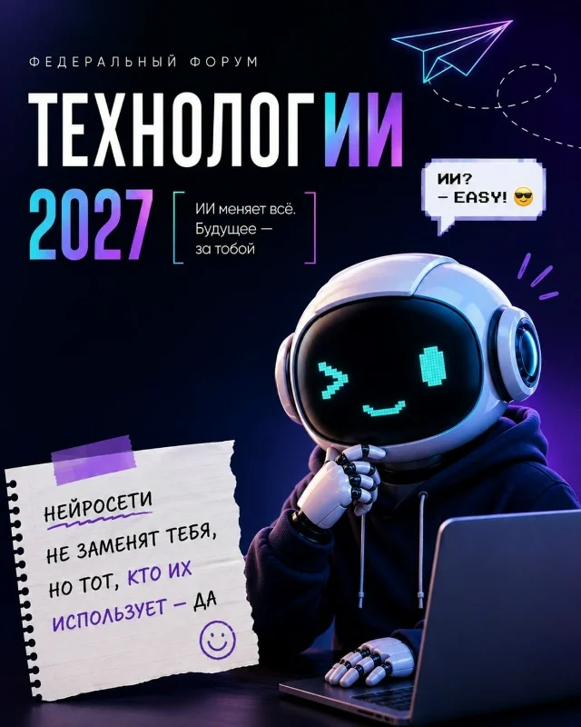 Федеральный форум «ТехнологИИ 2027» пройдёт в Москве в мае 2027 года