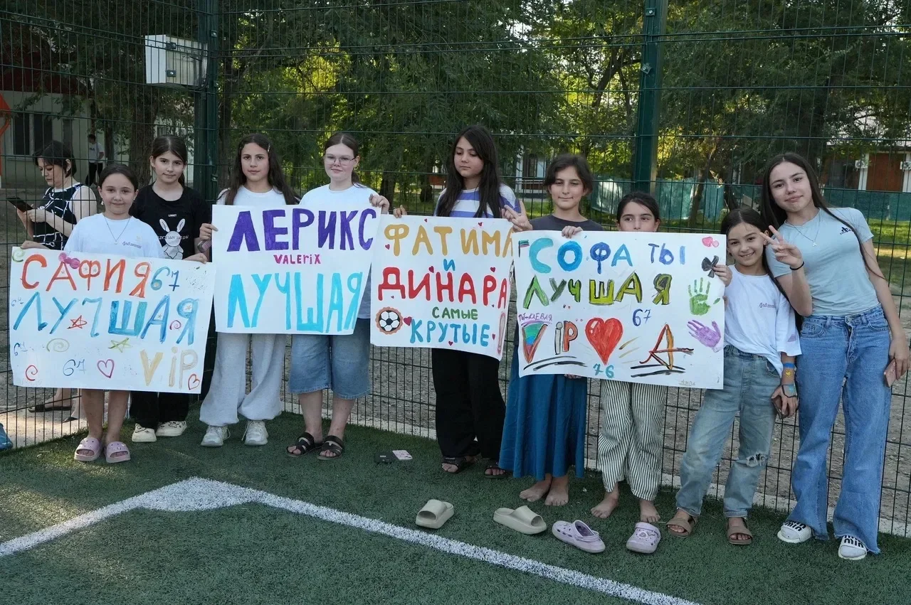 В лагере «Юность» состоялся чемпионат по футболу среди девушек